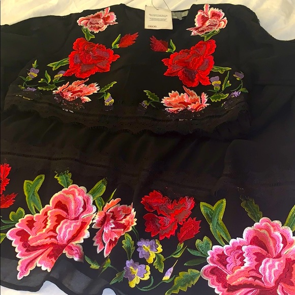 ASOS Maternity double layer midi embroidered dress - Picture 6 of 7